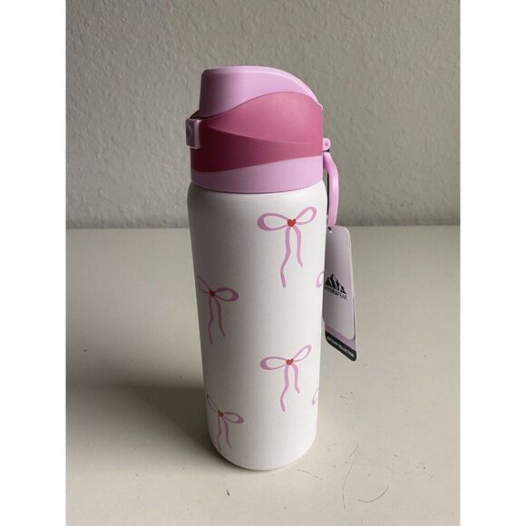 Hydrapeak Pink Bow Coquette Tumbler Water Bottle 32 Oz Leak Proof Limited NEW - Picture 2 of 11
